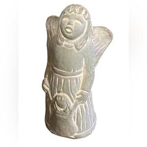 Isabel Bloom 1992 Cement Statue Singing Angel with Small Child